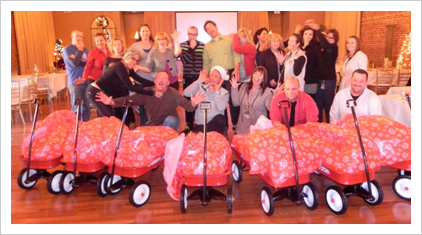 red wagon charity teambuilding